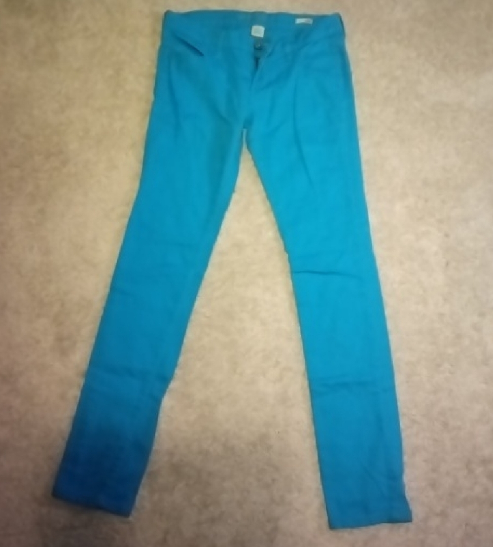 Bright Teal Skinny Jeans for Women